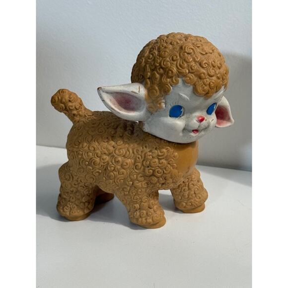 Rubber squeaky lamb baby child nursery The Sun Rubber Co 1955 - Picture 1 of 6
